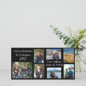 クリスマスカード – 黒い背景 (スタンド正面)