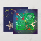 クリスマスカード 2枚の写真 フラット ノエルカード ノートカード (正面/裏面)