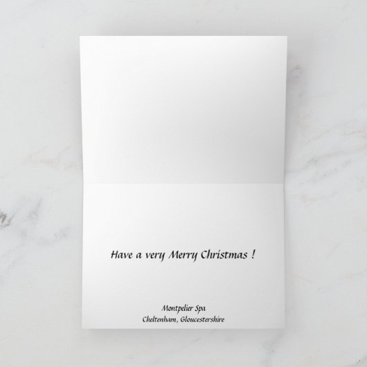 クリスマスカード – Cheltenham, Gloucestershire (内部)