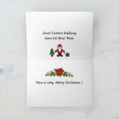 クリスマスカード – Harwich Boat Train (内部)