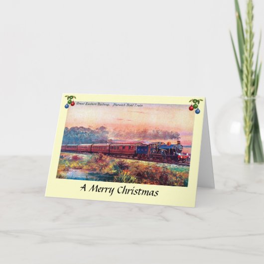 クリスマスカード – Harwich Boat Train (正面)