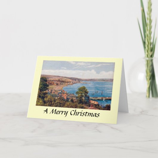 クリスマスカード – Penzance from Newlyn (正面)