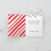 クリスマスカード – Santa Claus Snowglobe サンキューカード (内部)