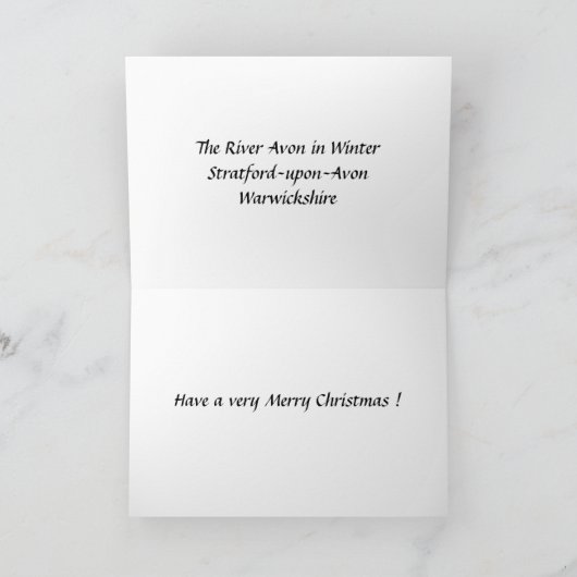 クリスマスカード – Stratford-on-Avon (内部)