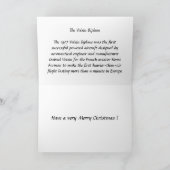 クリスマスカード – The Voisin Biplane (内部)