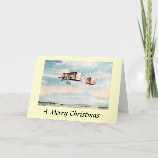 クリスマスカード – The Voisin Biplane (正面)
