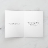 クリスマスカード – Woodpekers (内部)