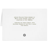 クリスマスカードMary's Well - Holy Land Photo (裏面横)