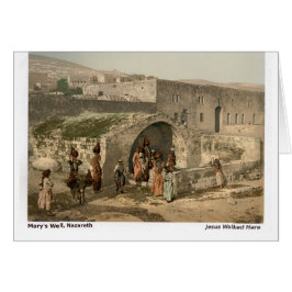クリスマスカードMary's Well - Holy Land Photo