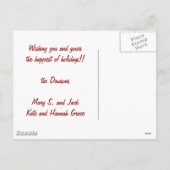 クリスマスカードrecrop recontrast, .. posers, .... シーズンポストカード (裏面)