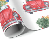 クリスマスカーパターン ラッピングペーパー (ロールコーナー)