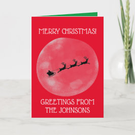 クリスマスカーパーソナライズされたド、家族の挨拶 招待状