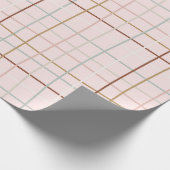 クリスマスカーブ – ピンク以上 ラッピングペーパー (角)