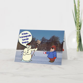 クリスマスカーユーモアのあるド シーズンカード