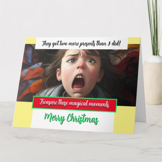 クリスマスカー得ドあと2人プレゼント! カード (正面)