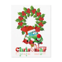 クリスマスカー漫画カード