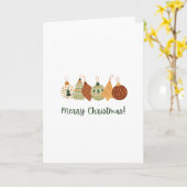 クリスマスカー空白のド – 内部 – メッセージのカスタム追加 カード (黄色い花)