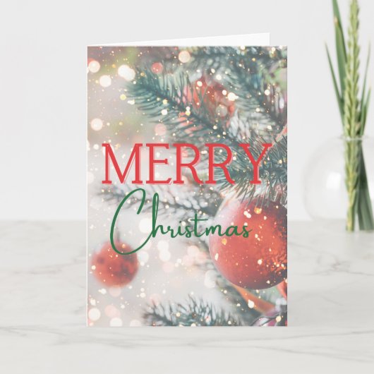 クリスマスカー空白のド – 内部 – メッセージのカスタム追加 カード (正面)