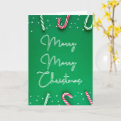 クリスマスカー空白のド – 内部 – メッセージのカスタム追加 カード (黄色い花)