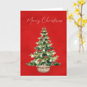 クリスマスカー空白のド – 内部 – メッセージのカスタム追加 カード (黄色い花)