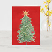 クリスマスカー空白のド – 内部 – メッセージのカスタム追加 カード (黄色い花)