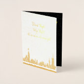 クリスマスカー静かドナイトキャロルホリデーフォイル 箔カード (正面)