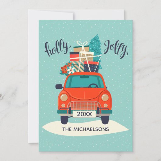 クリスマスカー |ホリデーカード シーズンカード (正面)