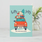 クリスマスカー |ホリデーカード シーズンカード (スタンド正面)