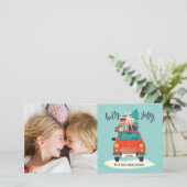 クリスマスカー |ホリデーカード シーズンカード (スタンド正面)