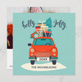 クリスマスカー | ホリデー写真カード シーズンカード (正面/裏面)