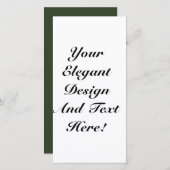 クリスマスカ空白のードフラットホリデーカード シーズンカード (正面/裏面)