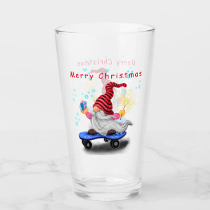クリスマスガラスギフトスケーター格言（ギフト付き） タンブラーグラス