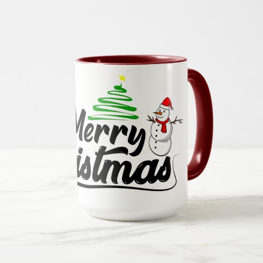 クリスマスガラス マグカップ (正面右)