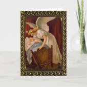 クリスマスガーディアンエンジェルヴィンテージファインアートカード シーズンカード (正面)