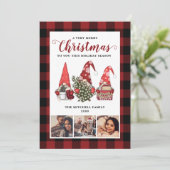 クリスマスガーデン格言バッファロープレイド素朴パイン シーズンカード (スタンド正面)