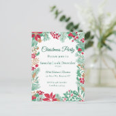 クリスマスガーデン | パーティの招待状 ポストカード (スタンド正面)