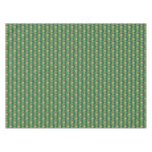 クリスマスガーランドとオーナメントのホリデーパターン テーブルクロス (正面(横))