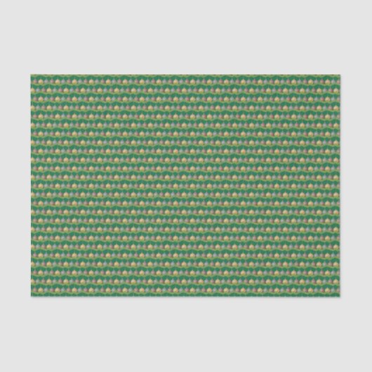 クリスマスガーランドとオーナメントのホリデーパターン 薄葉紙 (正面)