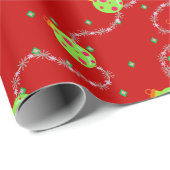 クリスマスガーランドとオーナメント_red ラッピングペーパー (ロールコーナー)