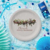 クリスマスガーランドと射撃、 発砲スターズ ペーパープレート (パーティー)