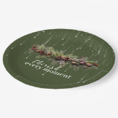 クリスマスガーランドと射撃、 発砲スターズ ペーパープレート (アングル)