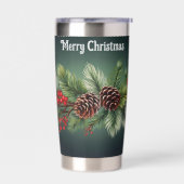 クリスマスガーランドのカスタマイズ 保温保冷タンブラー (左面)