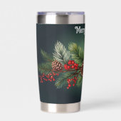 クリスマスガーランドのカスタマイズ 保温保冷タンブラー (正面)