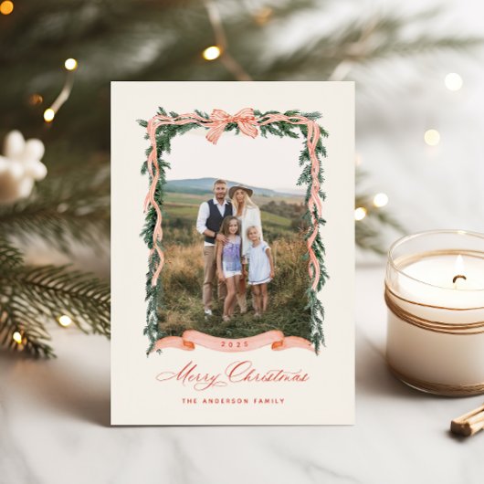 クリスマスガーランドの写真 シーズンカード