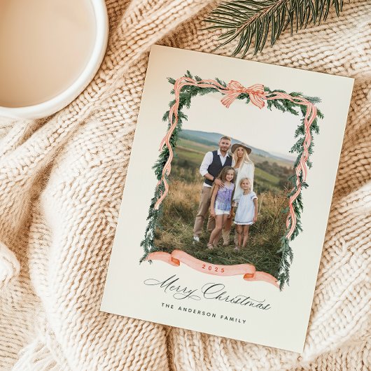 クリスマスガーランドの写真 シーズンカード