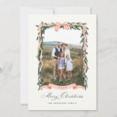 クリスマスガーランドの写真 シーズンカード (正面)