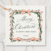 クリスマスガーランドクリスマスフレームギフトラベル フェイバータグ (正面)