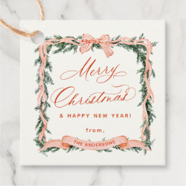 クリスマスガーランドクリスマスフレームギフトラベル フェイバータグ