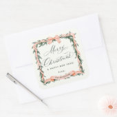 クリスマスガーランドクリスマスフレーム スクエアシール (封筒)