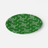 クリスマスガーランドグリーン、クリスマスデコレーション ペーパープレート (アングル)